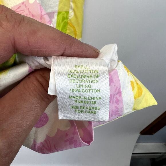 Lilly Pulitzer Vneck Empire Waist Pastel Patchwork Print Tank Dress SZ 4 - Picture 8 of 8